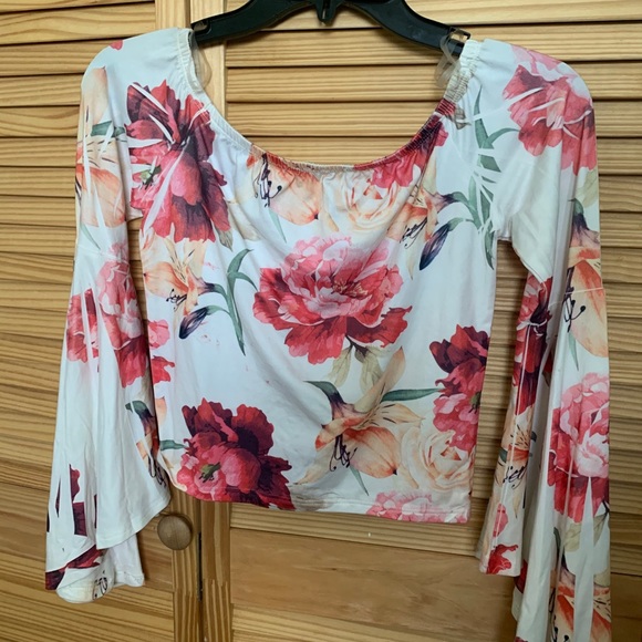 Flower strapless top - Picture 2 of 2